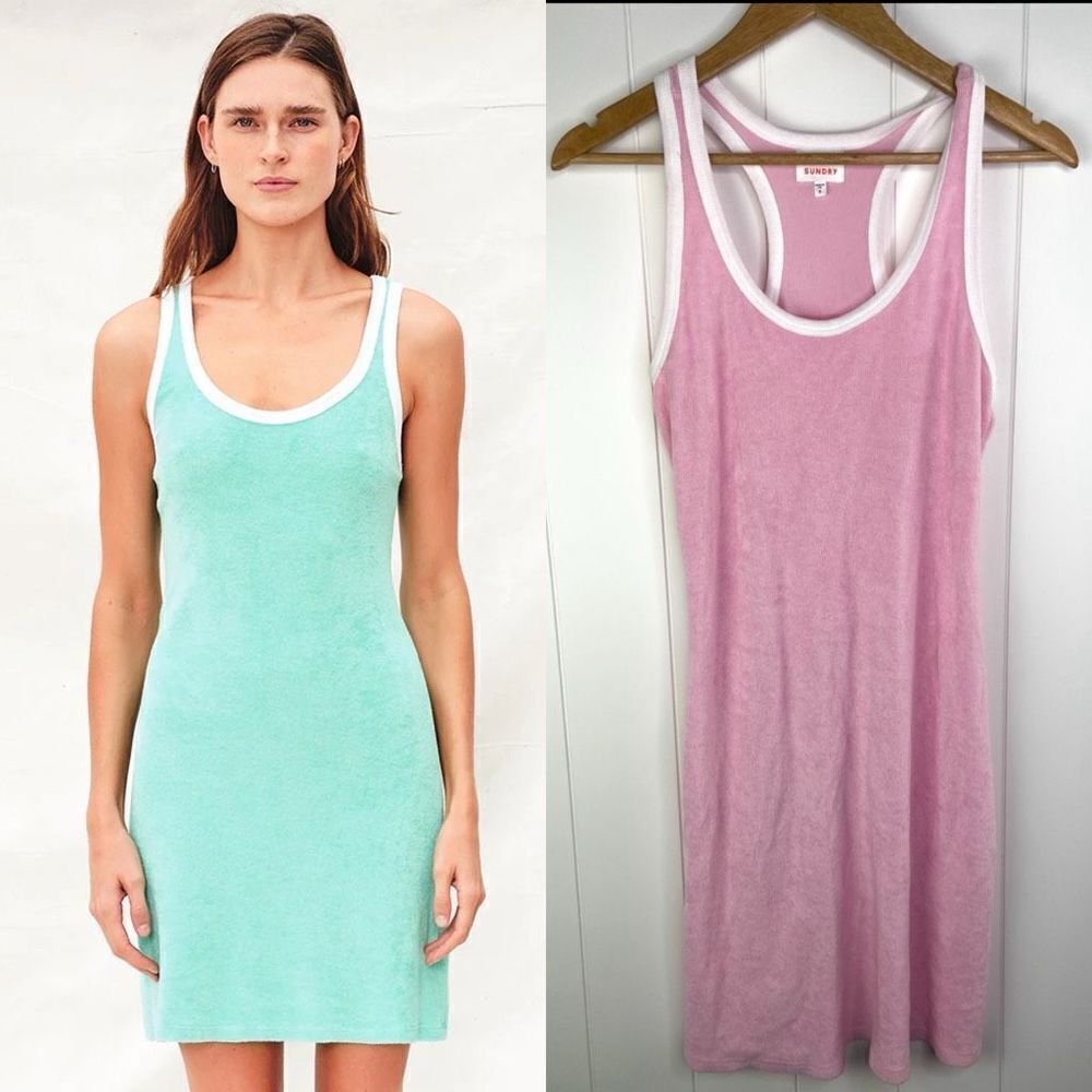 Sundry Ringer Racerback Mini‎ Dress Pink Size 2